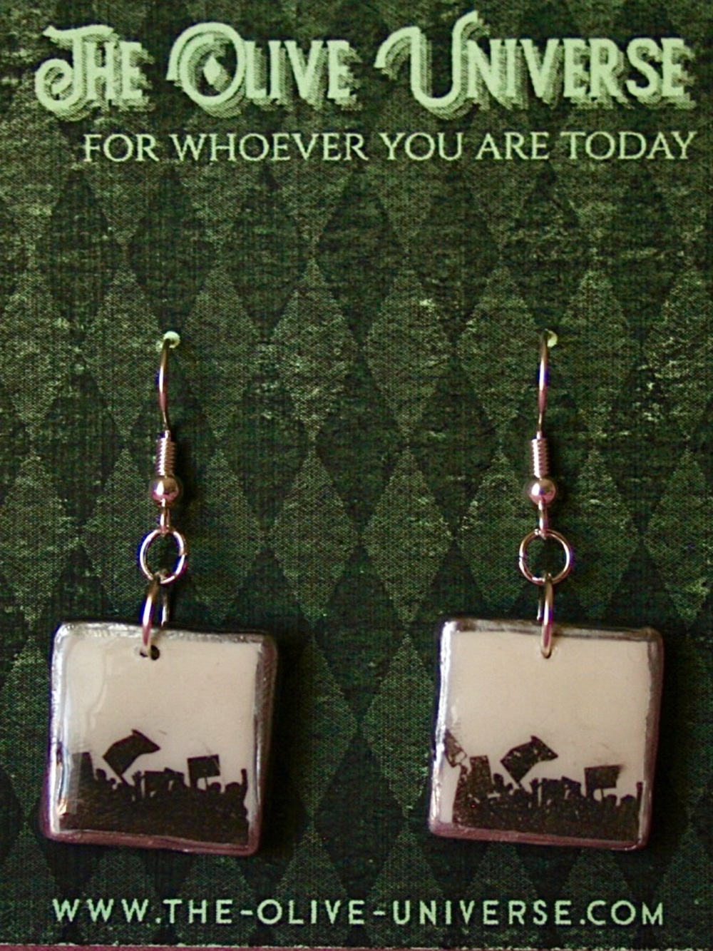 For the People Protest Earrings | Activist Statement Charm Jewelry